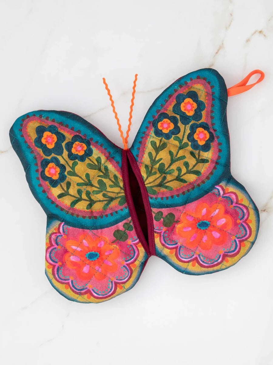 Natural Life - Bake Happy Mauve Butterfly Oven Mitt