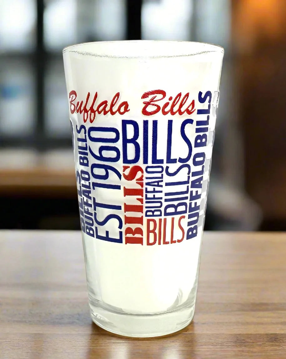 Logo Brands - Buffalo Bills 16oz Pint Glasses
