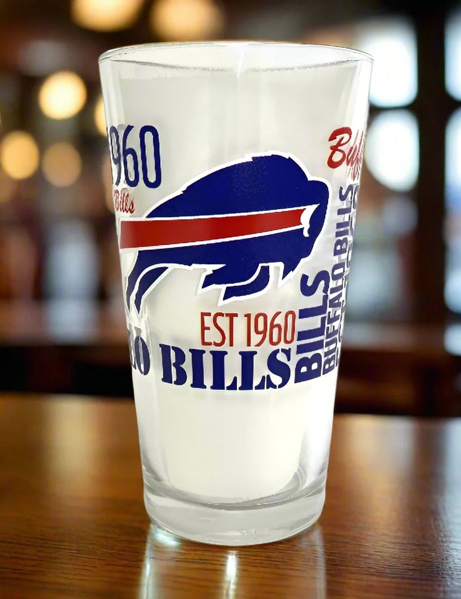Logo Brands - Buffalo Bills 16oz Pint Glasses