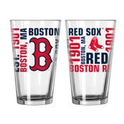 Logo Brands - Vaso de pinta de 16 oz de los Boston Red Sox