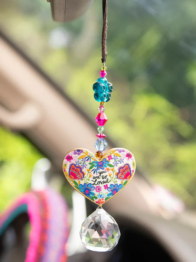 Natural Life - Sun Catcher Car Charm "You Are So Loved"
