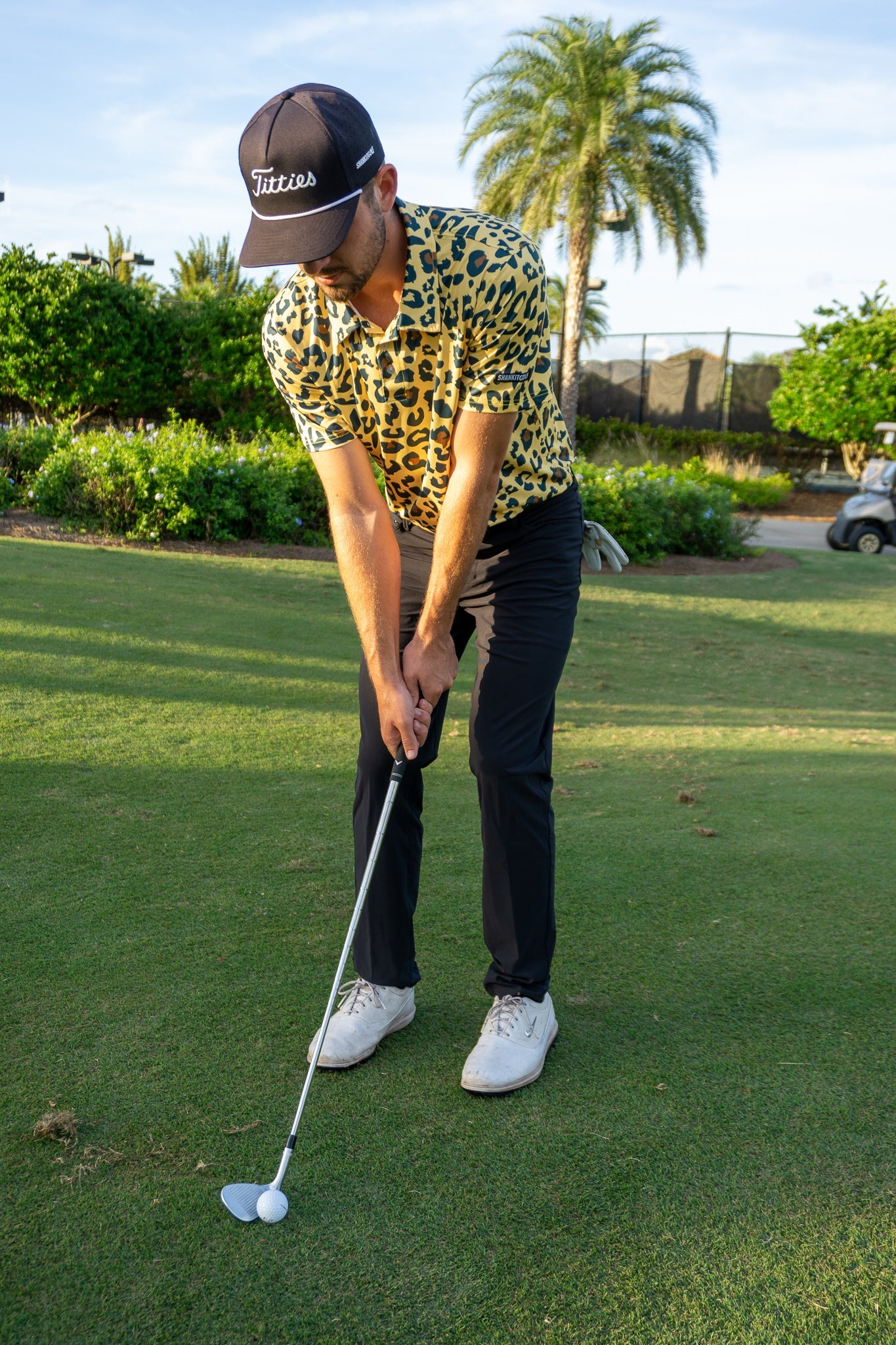 Shank It Golf - Cheetah Leopard Polo