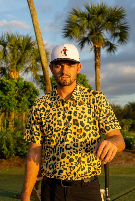 Shank It Golf - Cheetah Leopard Polo