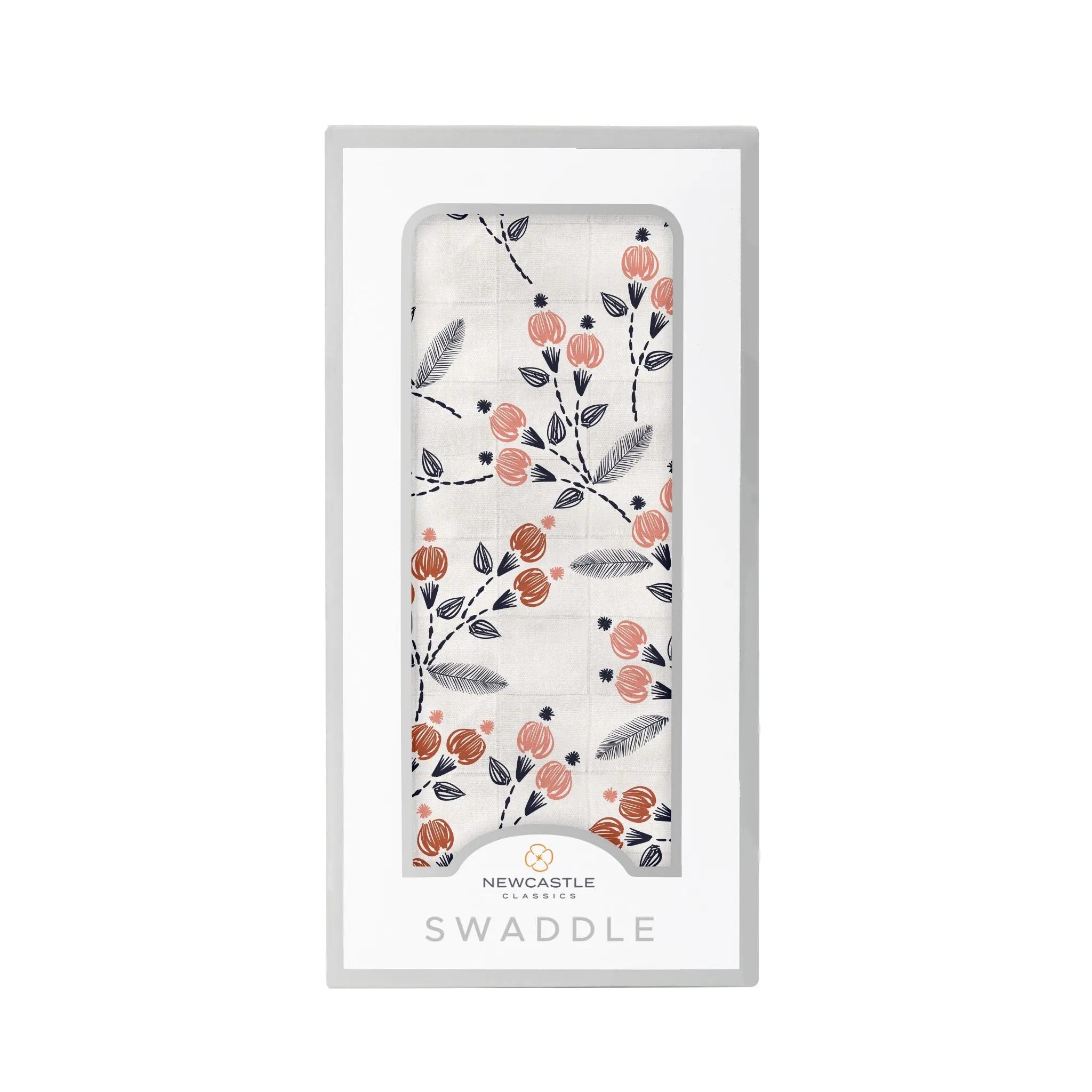 Dahlia Floral Bamboo Swaddle