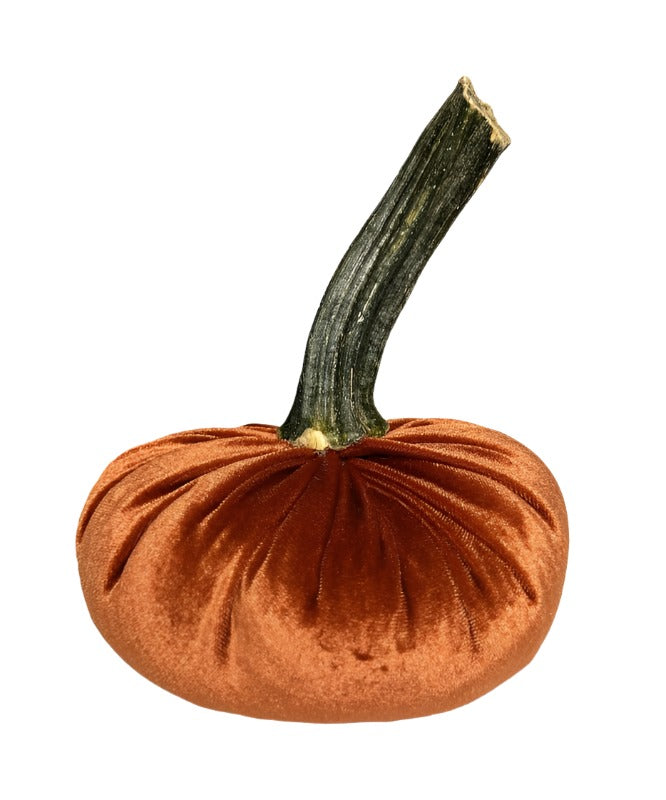 Little Creek Gifts - Deep Orange Velvet Pumpkins