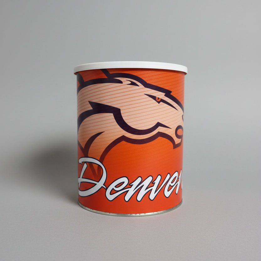 Denver Broncos Gift Tin Basket - Officially Licensed NFL Collectible