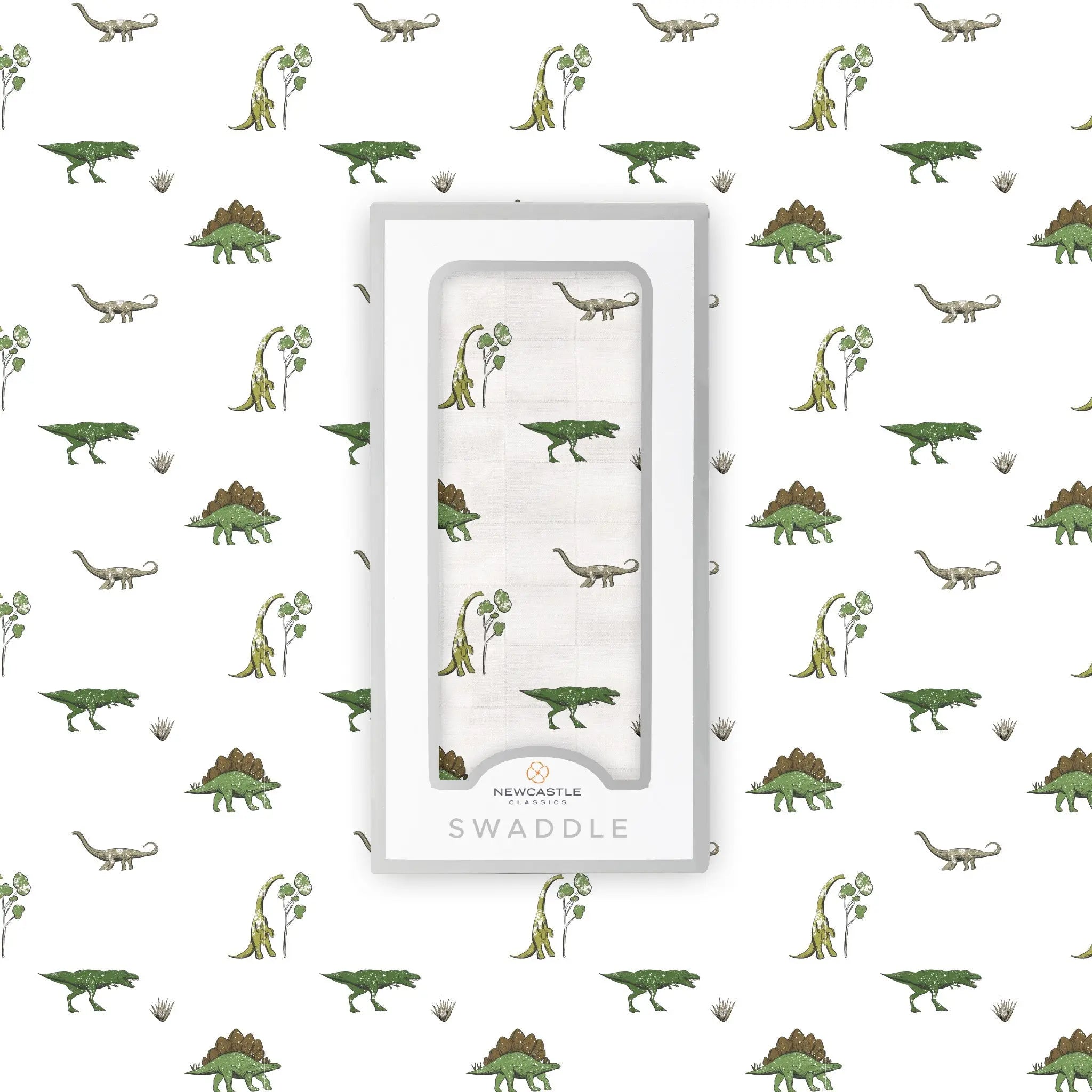 Dino Days Cotton Muslin Swaddle