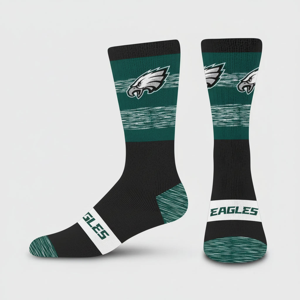 Philadelphia Eagles Mixer Mid-Calf Socks - Large