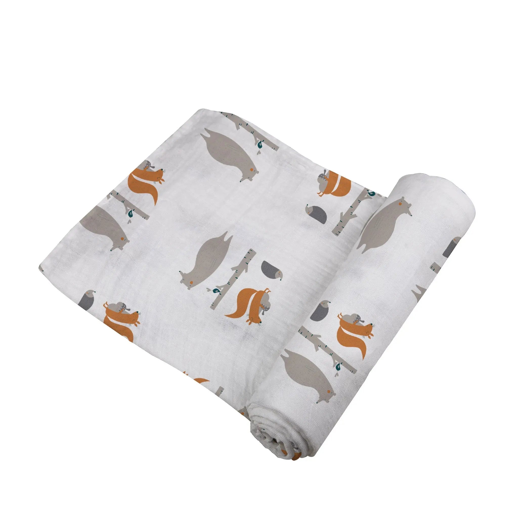 Forest Friends Cotton Muslin Swaddle