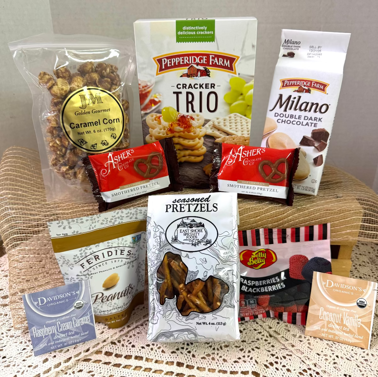 Fall Leaves Gift Basket - Fall Gift