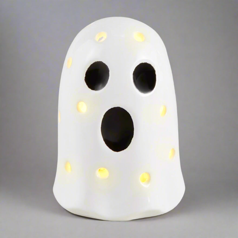 Pastel de lodo - Fantasma luminoso para sentarse - Decoración de Halloween