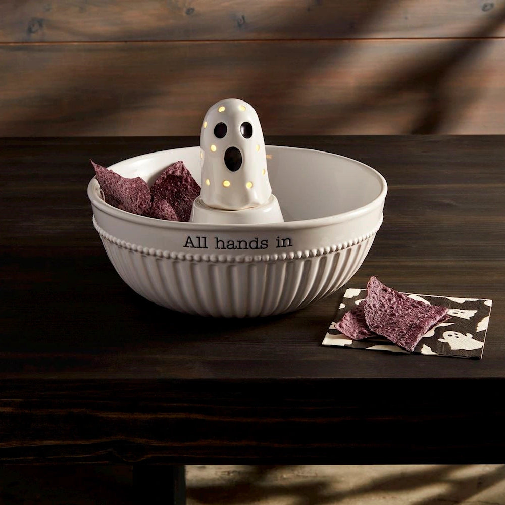 Pastel de lodo - Fantasma luminoso para sentarse - Decoración de Halloween