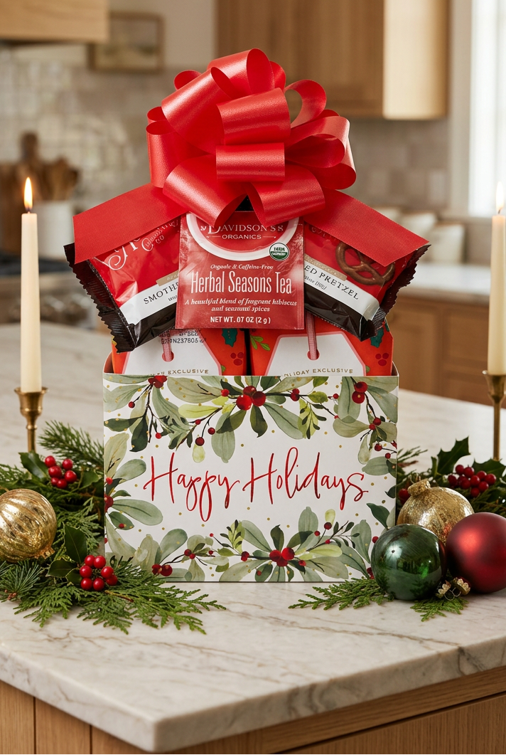Happy Holidays Cookie Gift Box | Small Holiday Gift