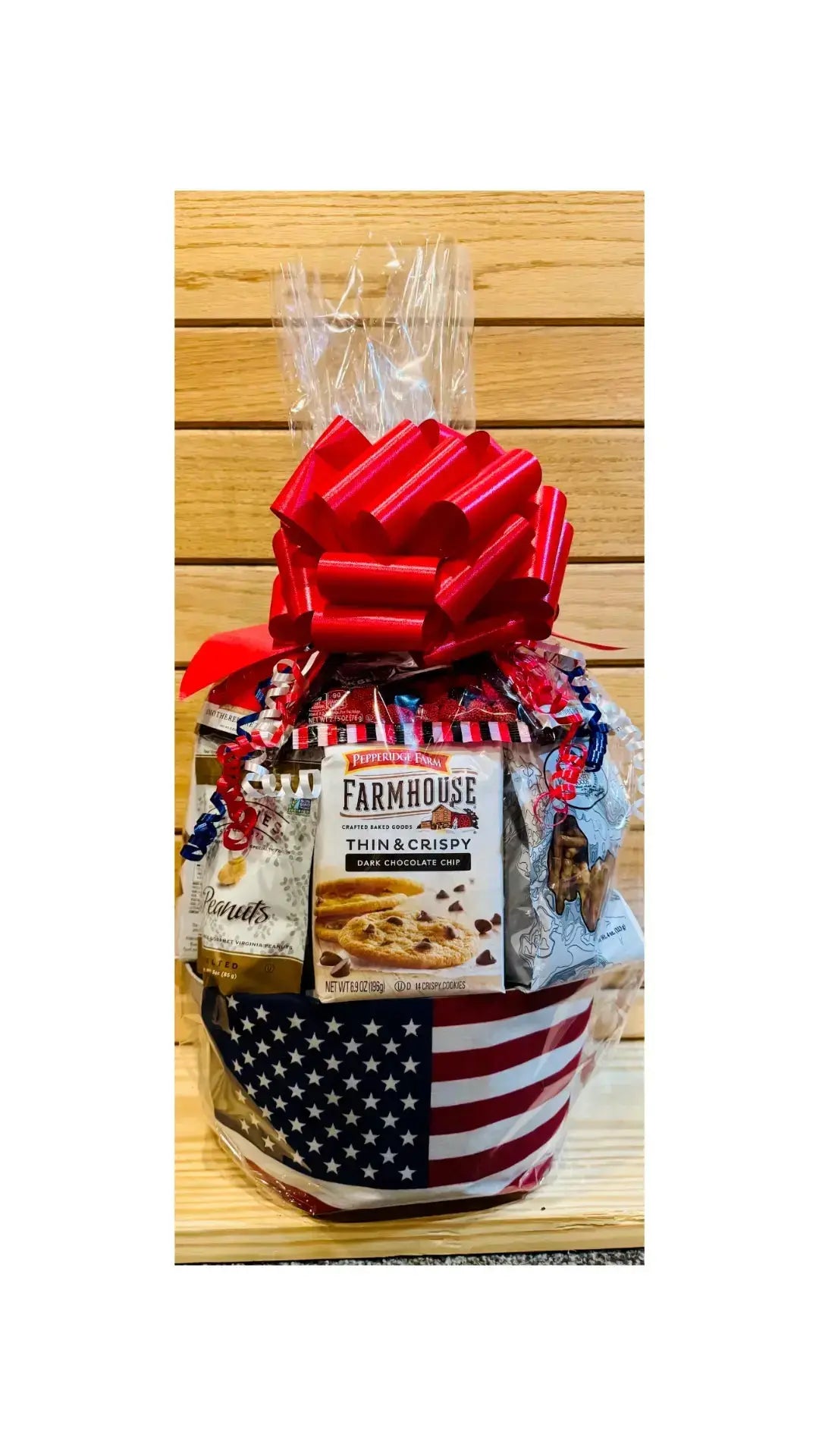 Jenny's Patriotic Gift Basket – Red, White & Blue Snack Gift Basket Jenny's Gift Baskets