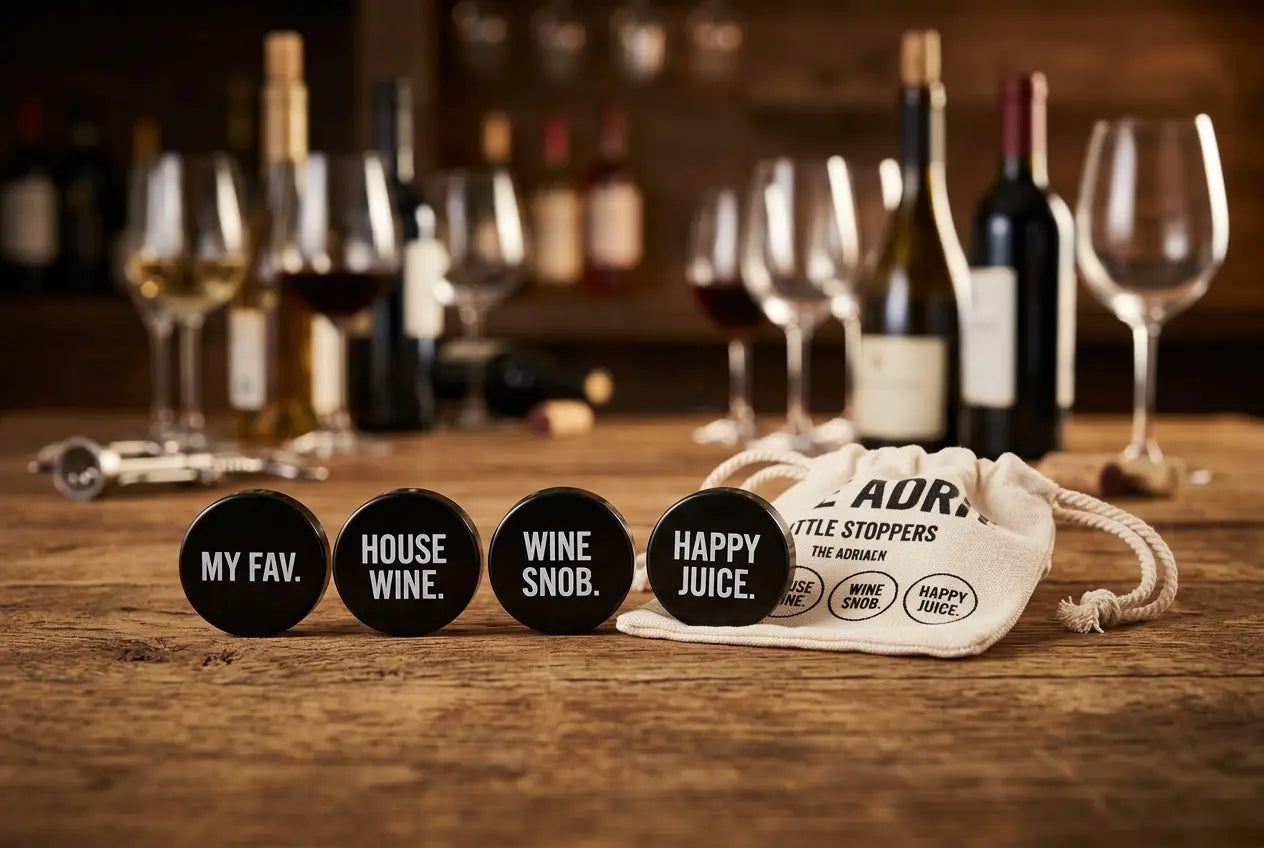 Wine Bottle Stoppers 4-Pack - Funny Sayings - Santa Barbara Design Studio