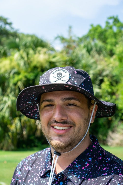 Black Paint Bucket Golf Hat