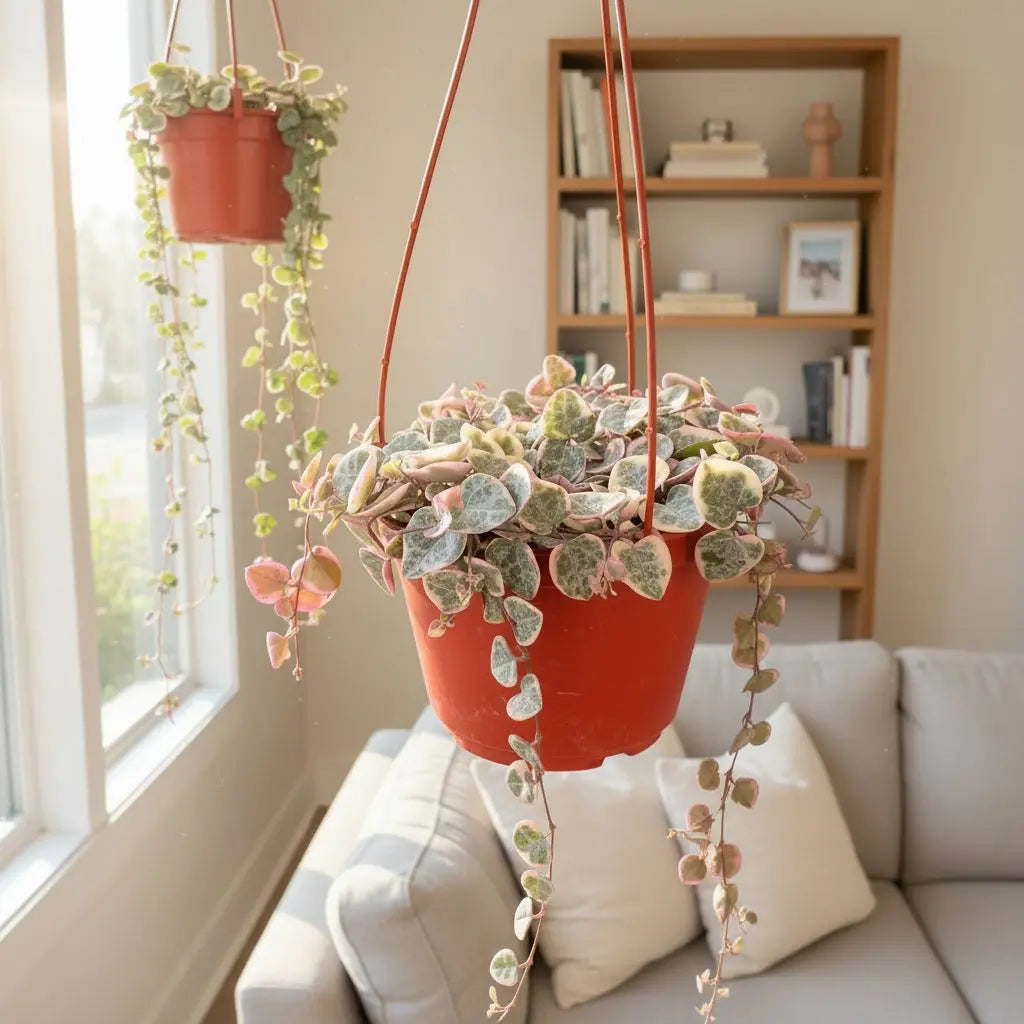 Variegated String of Hearts Plant | Ceropegia woodii