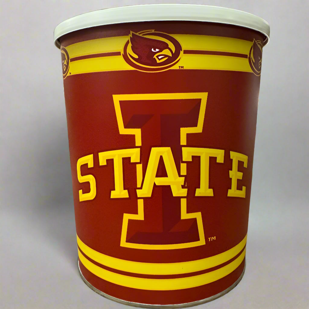 JGB Sports - Cesta de regalo metálica de los Iowa State Cyclones - Hecha en Estados Unidos