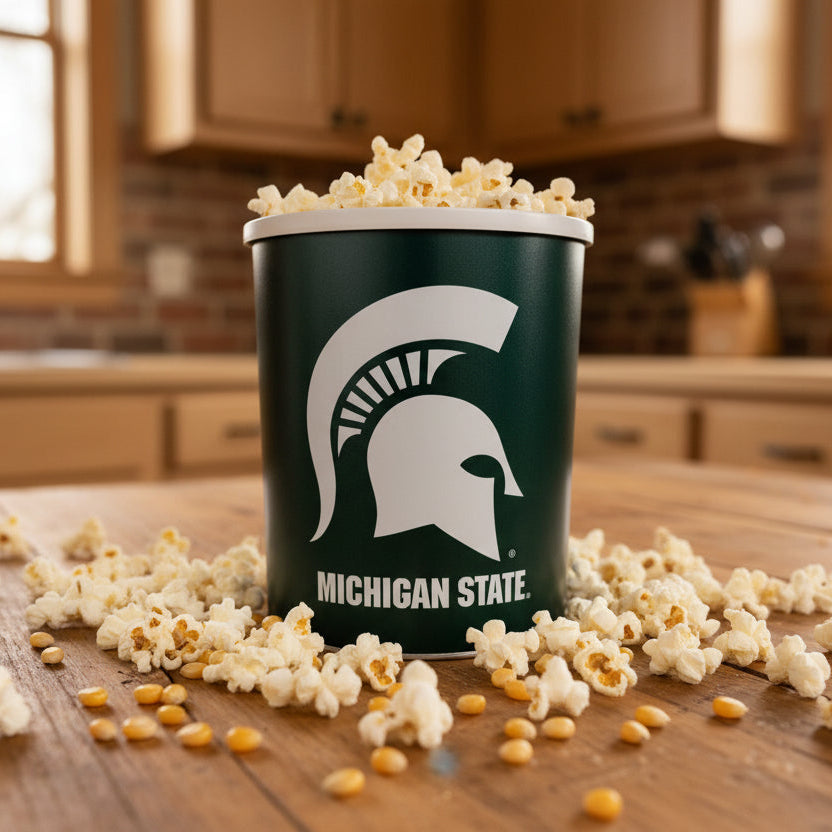 Michigan State Spartans Gift Basket - Premium Snack Tin - Officially Licensed NCAA