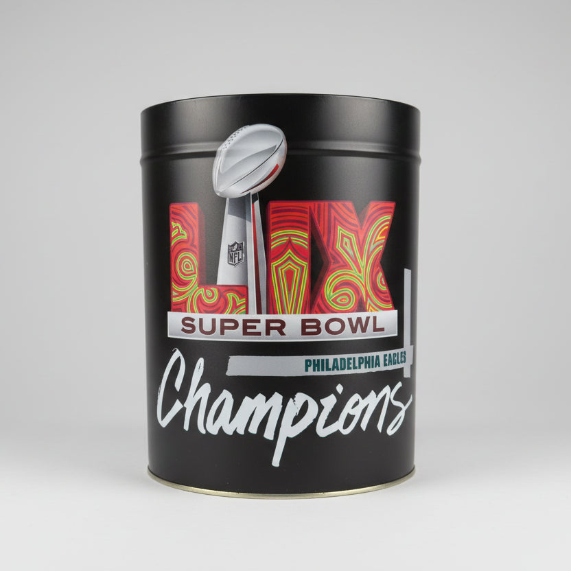 Philadelphia Eagles Super Bowl LIX Champions 3 Gallon Gift Tin Basket