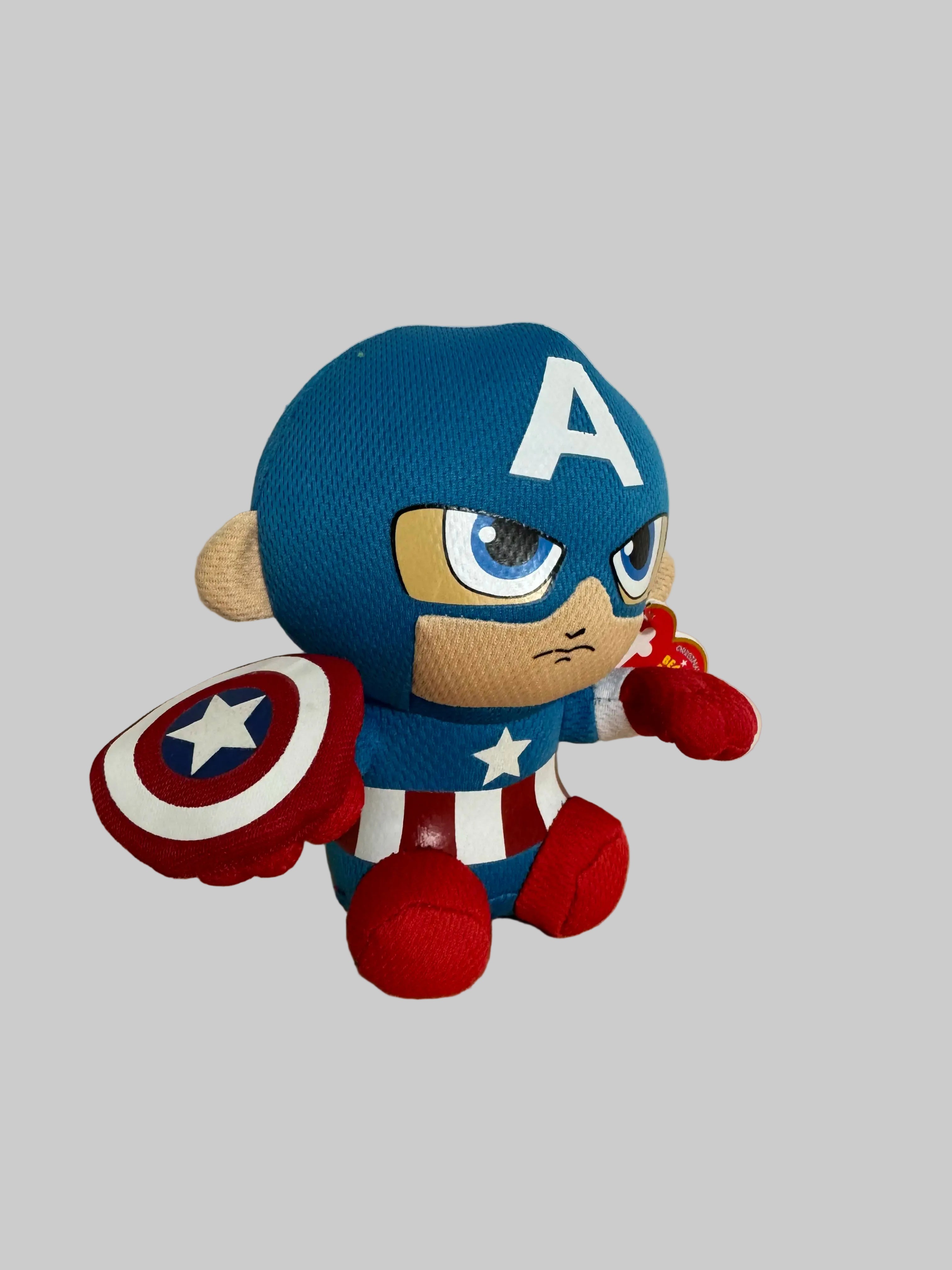 Ty Beanies Marvel's Captain America - Officially Licensed Plush - BOGO
