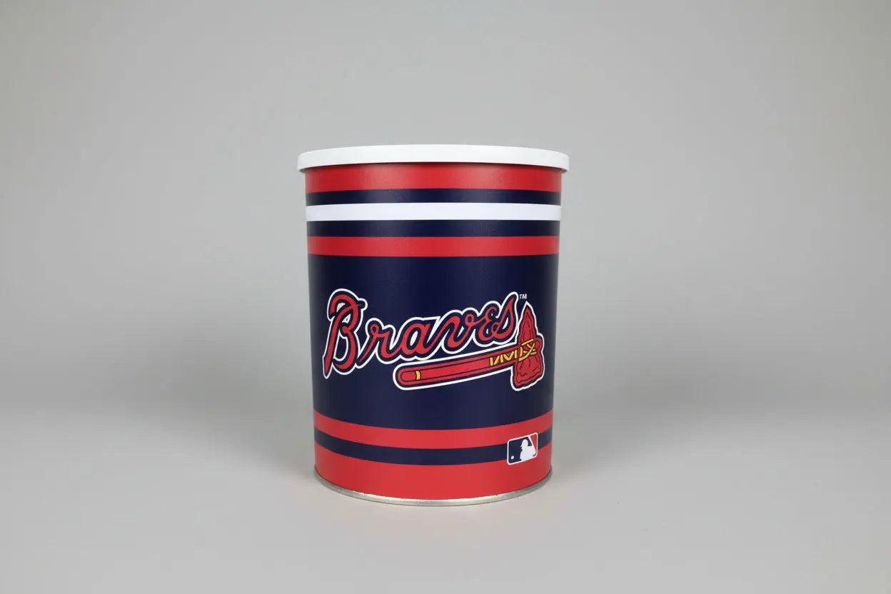 Atlanta Braves Gift Tin Basket - Officially Licensed MLB from WinCraft