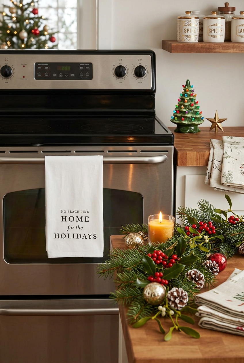 Home For The Holidays Kitchen Towel