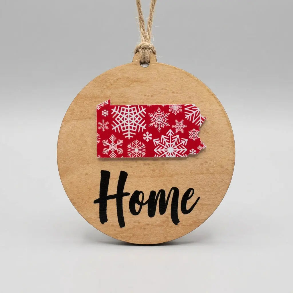 Pennsylvania Home Christmas Ornament Tag