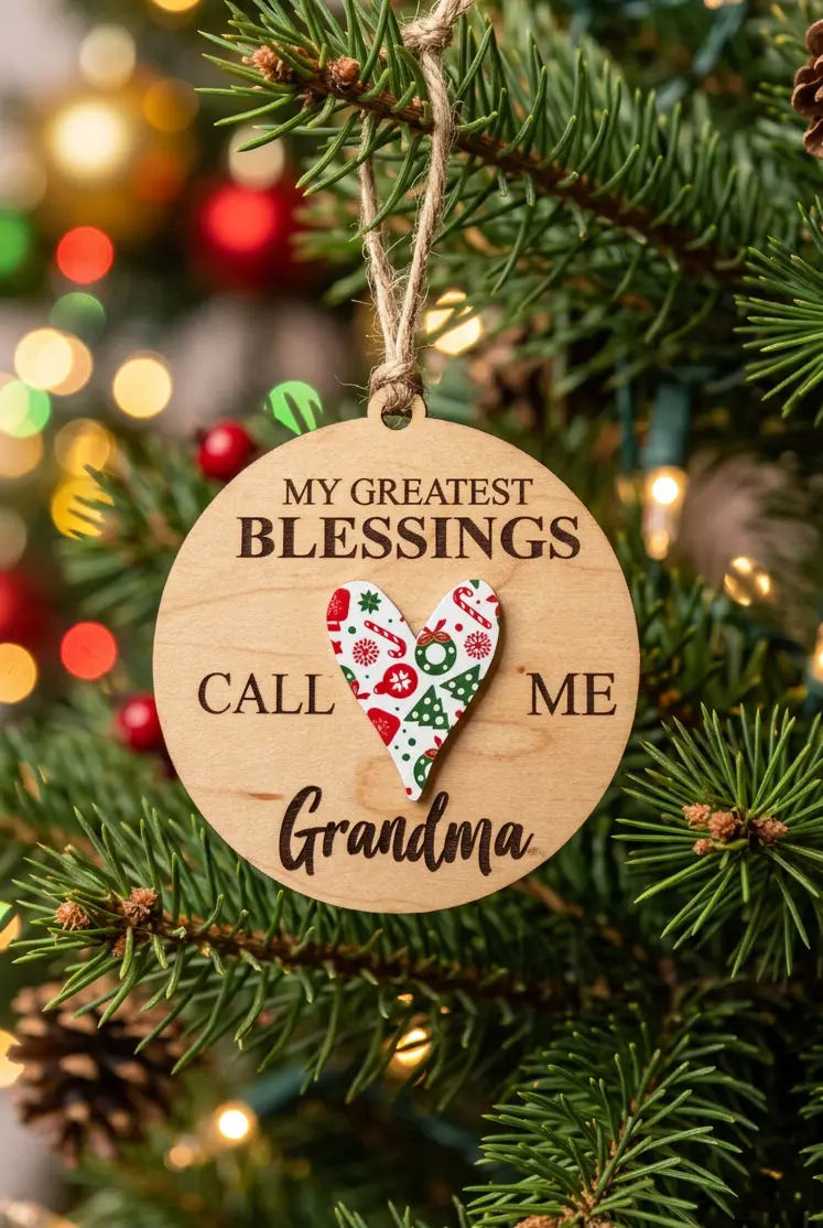 Grandma Blessings Holiday Ornament