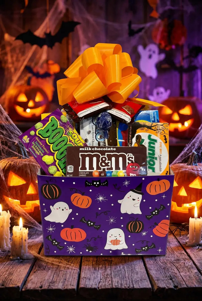 Halloween Candy & Snack Gift Box | Large Pumpkin & Ghost