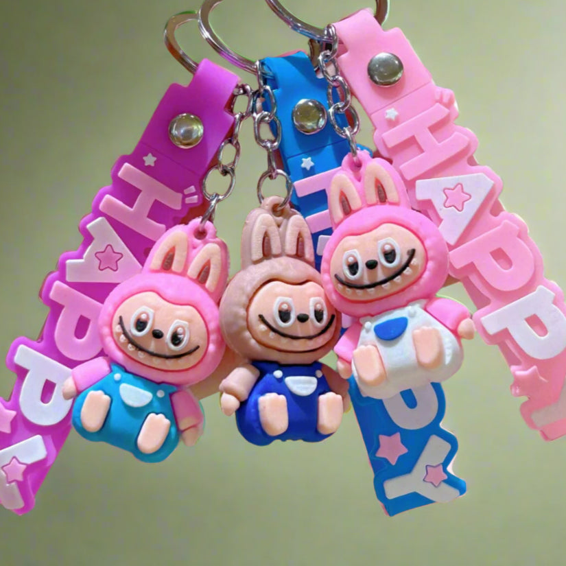 Labubu Keychain - Cute Silicone Bag Charm Pendant