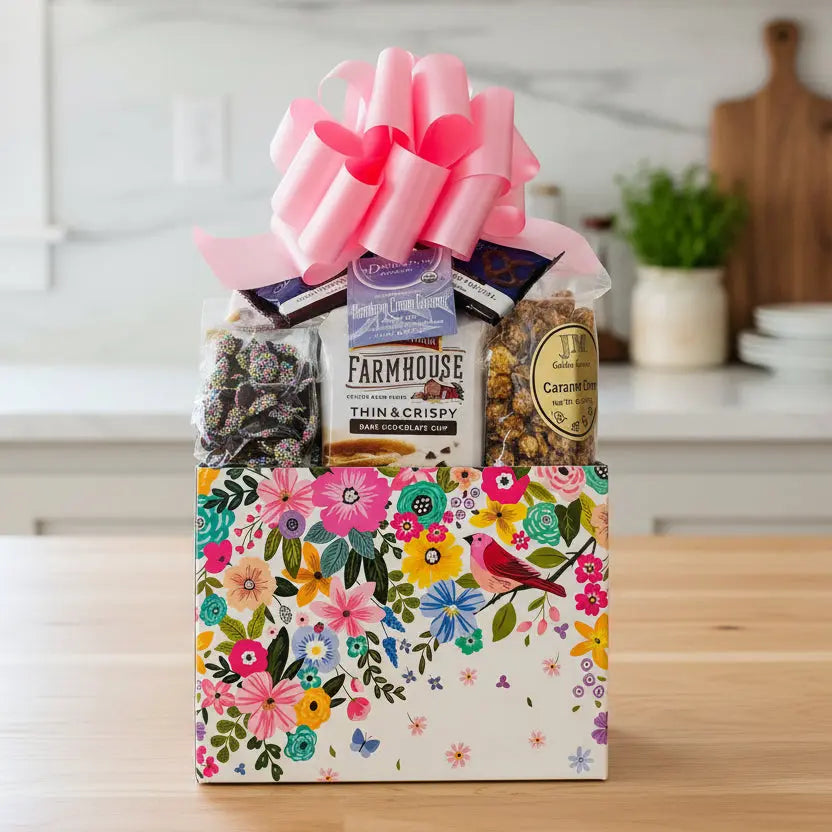 Caja de regalo floral grande