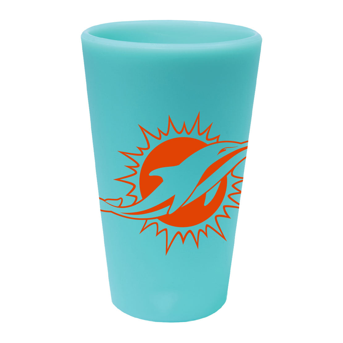 Miami Dolphins 16oz Silicone Cup Aqua Design