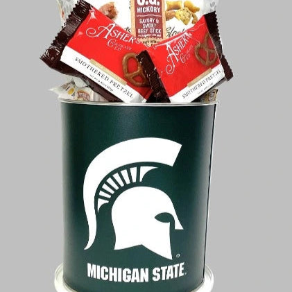 JGB Sports - Michigan State Spartans Gift Tin Basket - Made In America