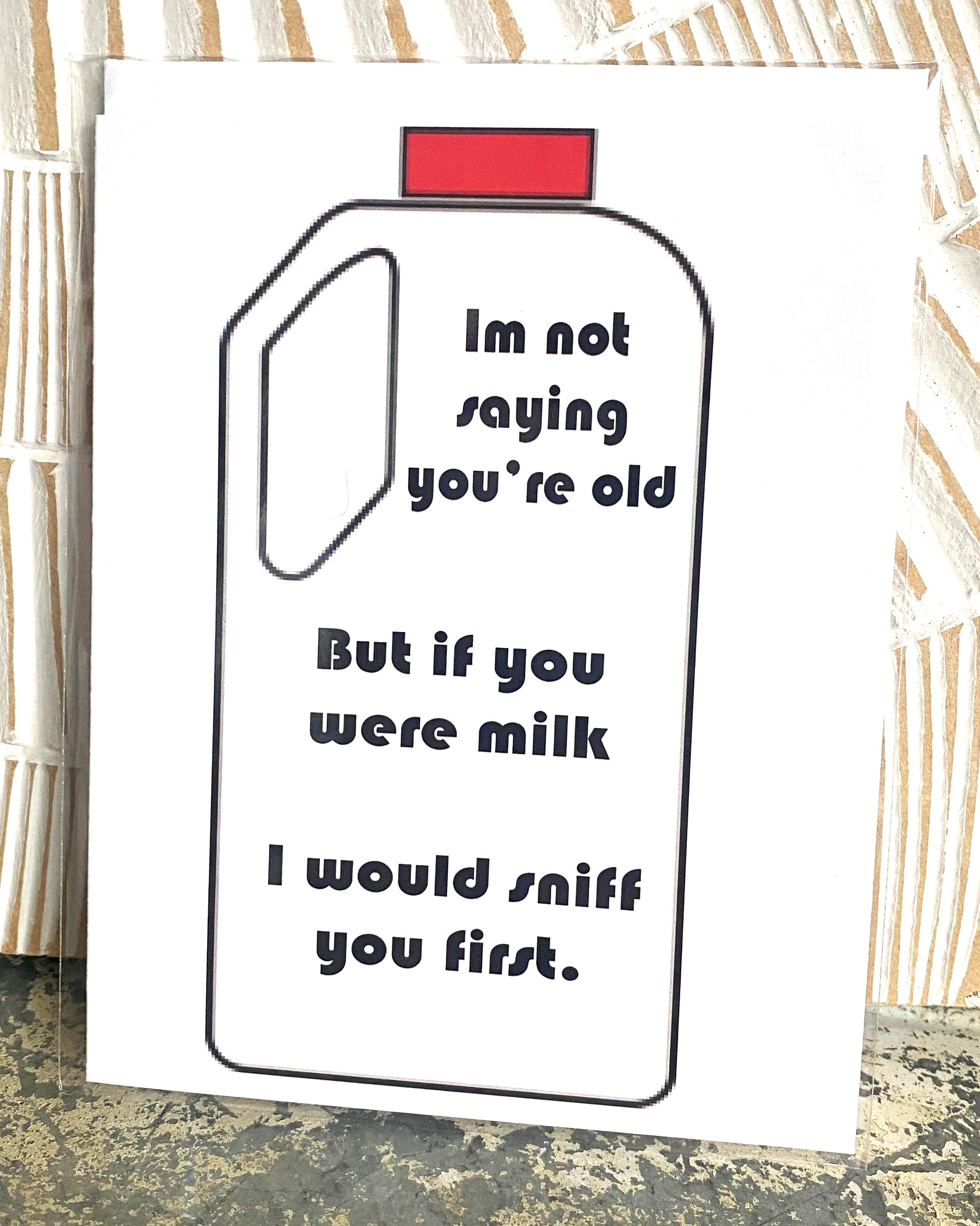Milk Birthday Greeting Card