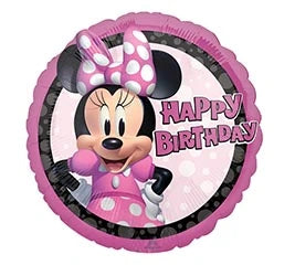 Burton & Burton - Happy Birthday Minnie Mouse Foil Balloon 17"