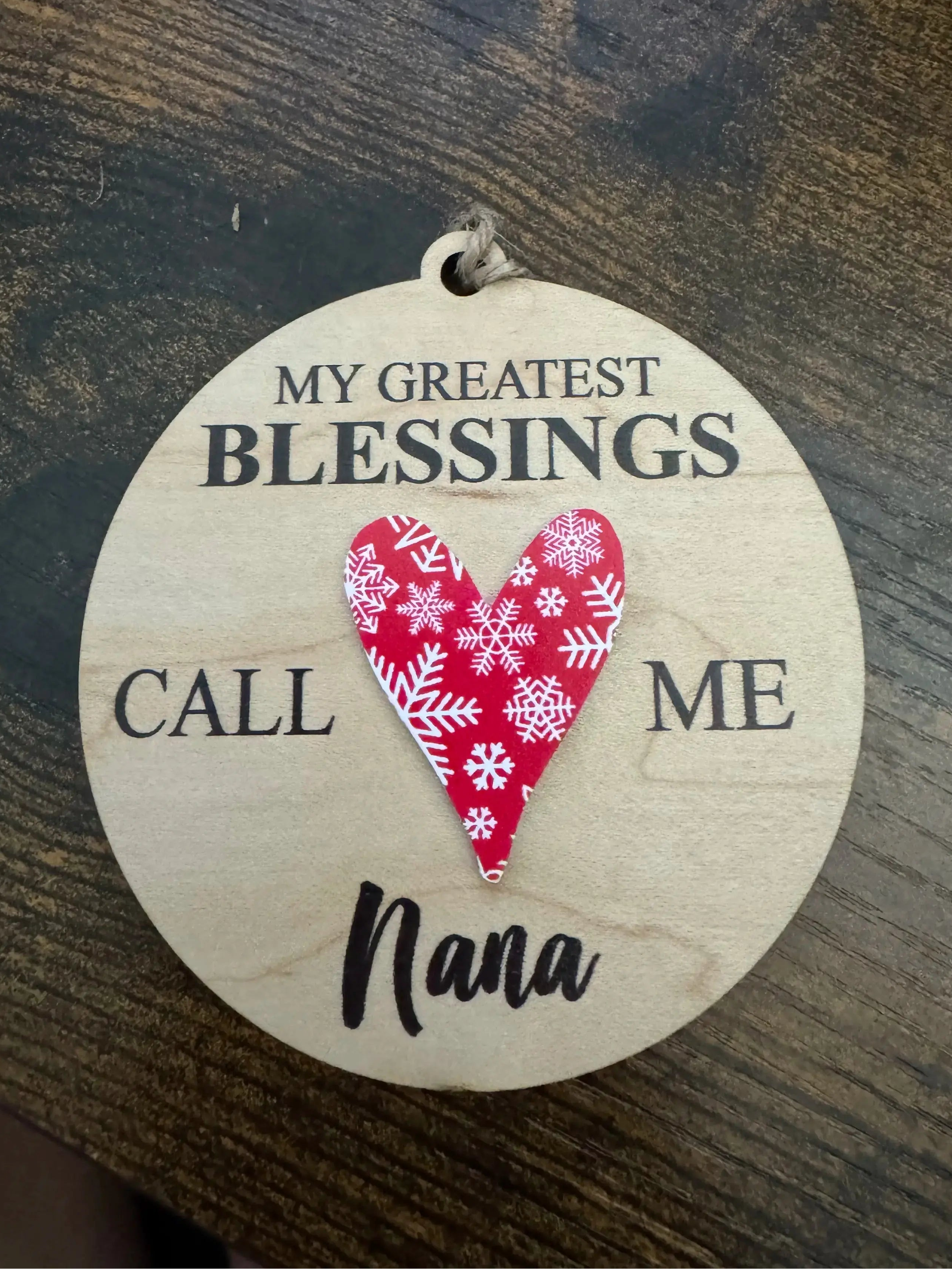 Nana Blessings Ornament