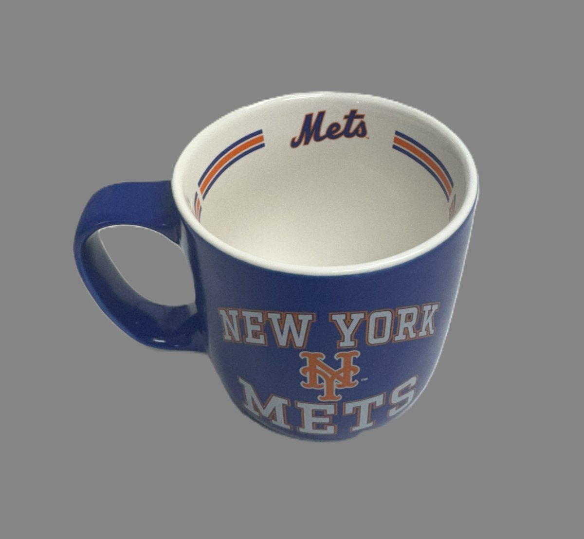 Logo Brands - New York Mets 15oz Striped Mug