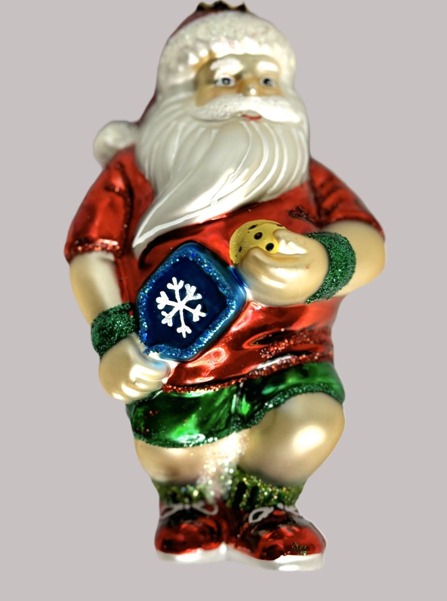 Old World Christmas  - Pickleball Santa Ornament