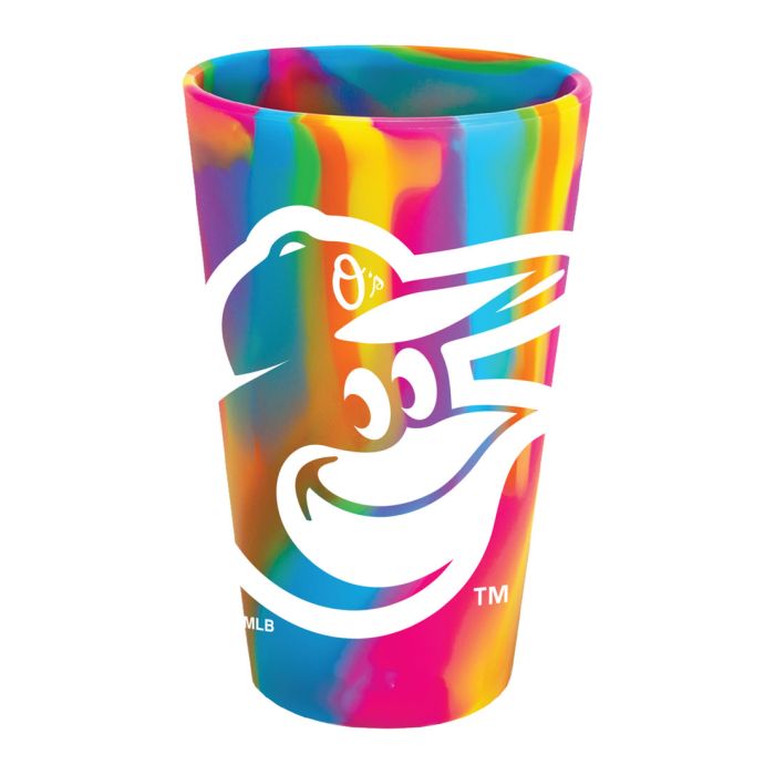 Baltimore Orioles 16oz Tie Dye Silicone Cup