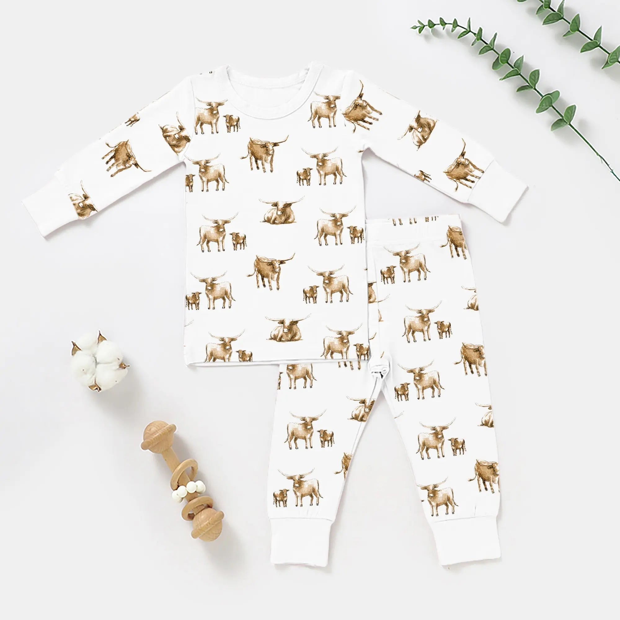 Long Sleeve 2 piece Bamboo Pajama Set