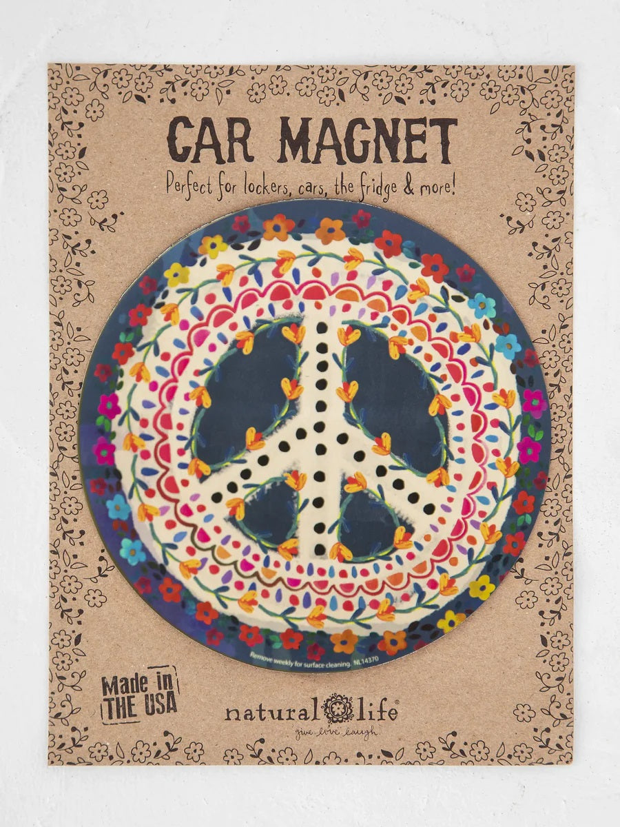 Peace Sign Car Magnet