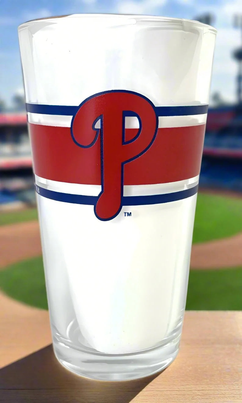 Logo Brands - Philadelphia Phillies 16oz Pint Glasses