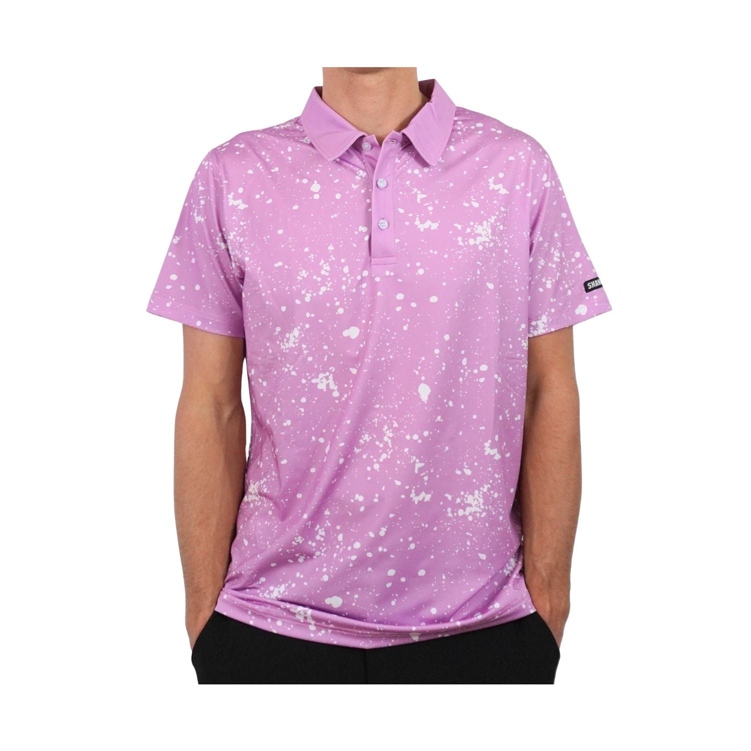 Shank It Golf - Purple Paint Polo