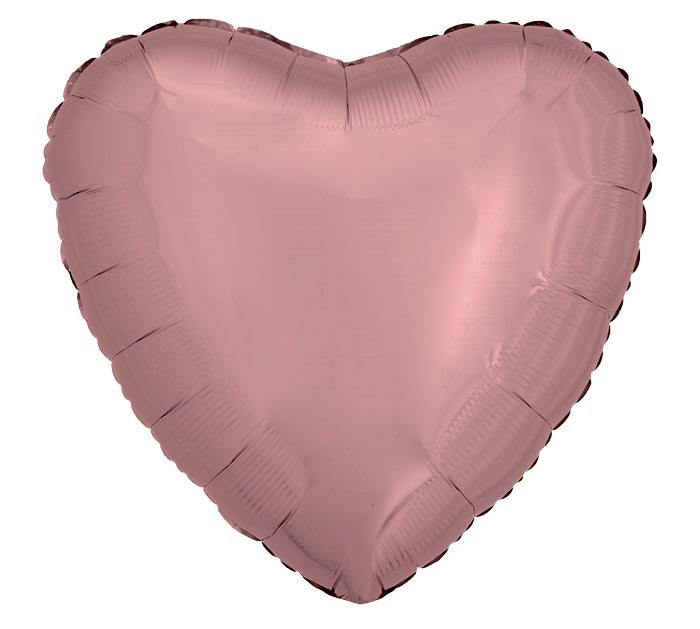 Burton & Burton - Rose Gold Heart Helium Foil Balloon 18
