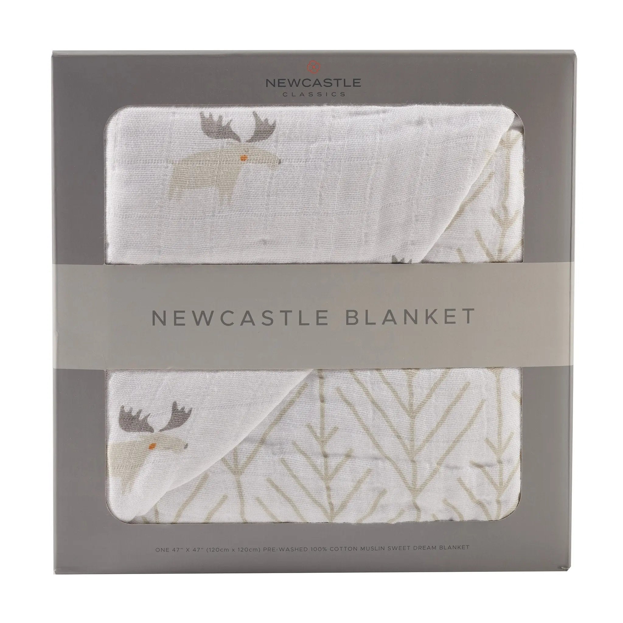 Mister Moose and Forest Arrow Cotton Muslin Newcastle Blanket Newcastle Classics