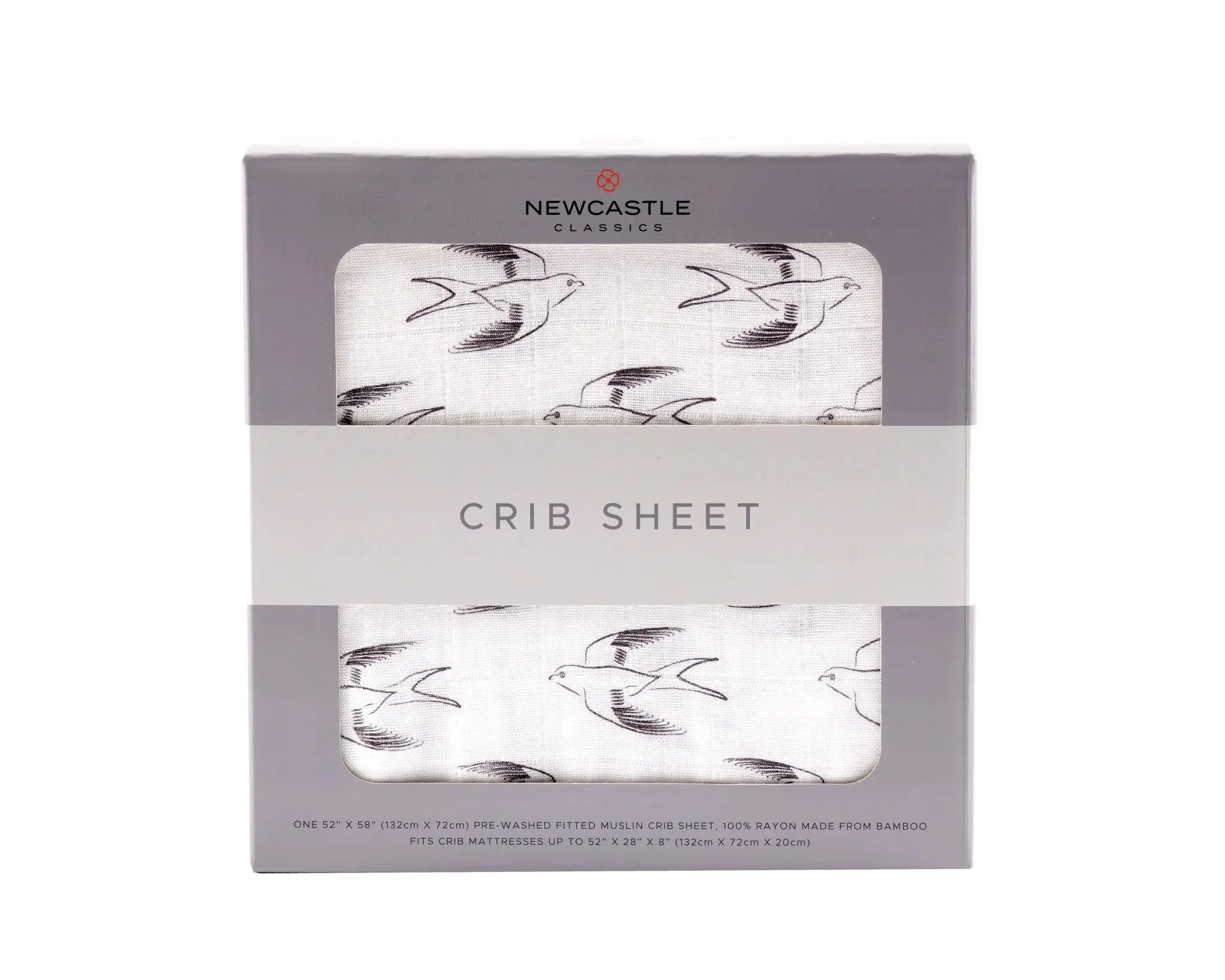 Sparrows Cotton Muslin Crib Sheet Newcastle Classics