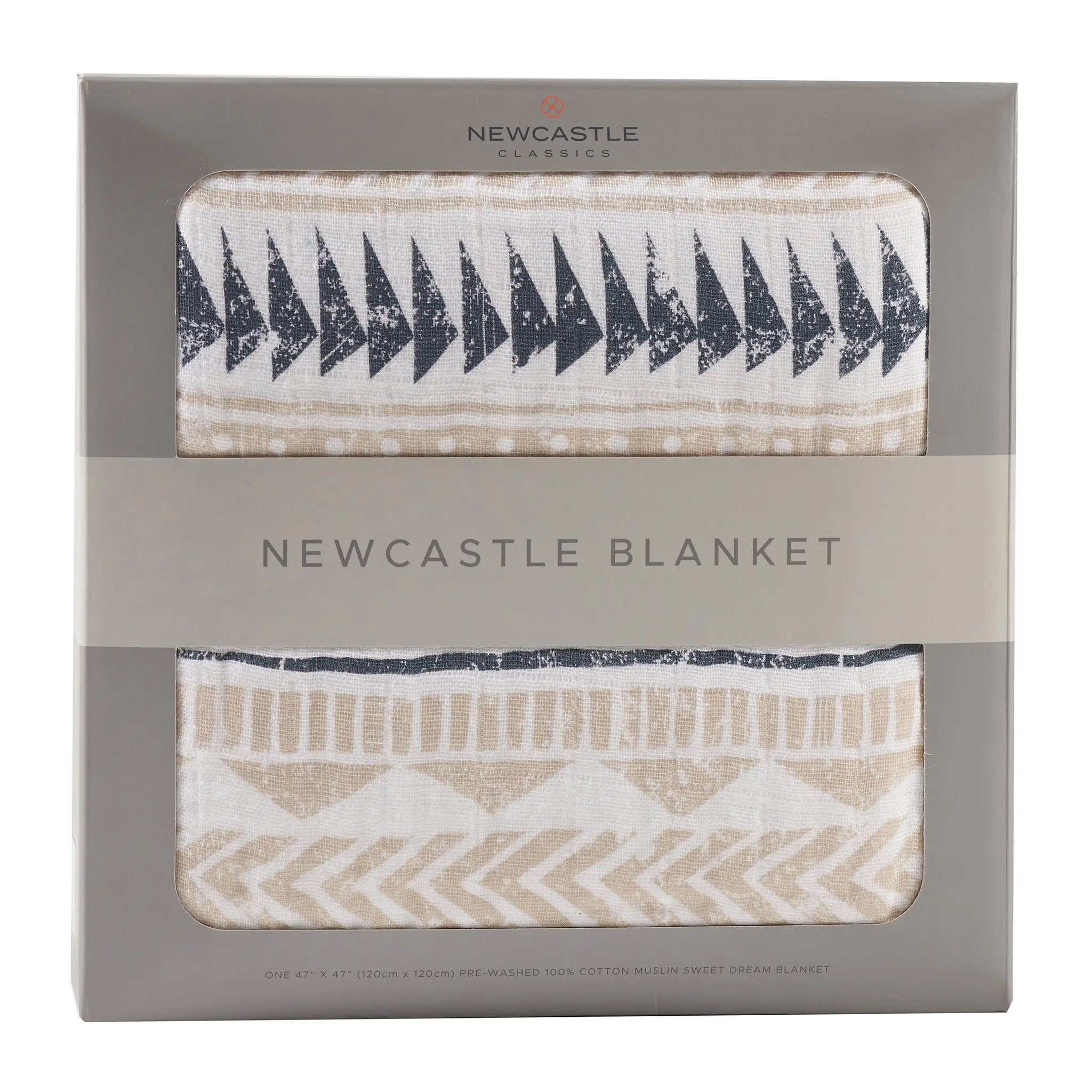 Newcastle Classics Pyramid Cotton Muslin Blanket | Jenny's Gift Baskets Newcastle Classics