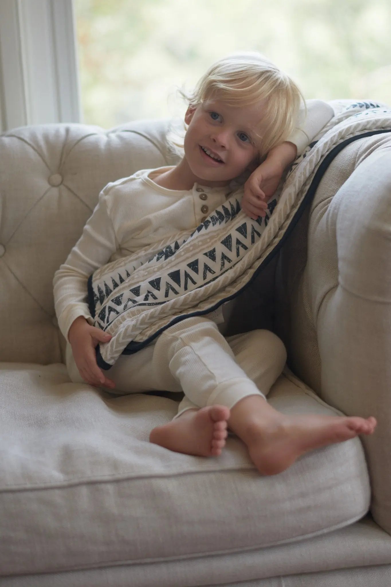 Newcastle Classics Pyramid Cotton Muslin Blanket | Jenny's Gift Baskets