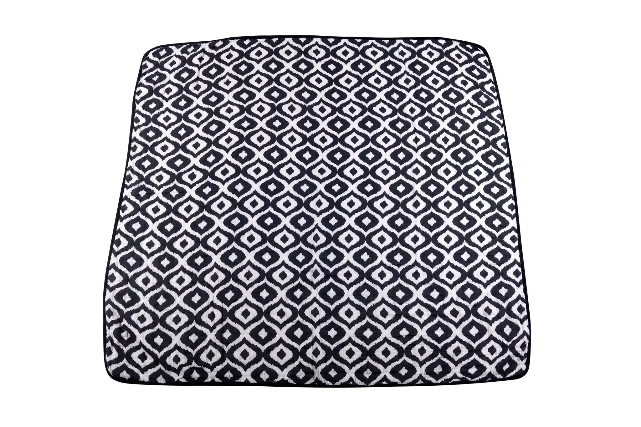 Newcastle Classics Moroccan Blue & Flower Child Cotton Muslin Blanket | Jenny's Gift Baskets